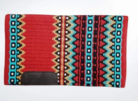 Handwoven Saddle Pad for Horse, Lightweight Non-Slip Structure, Horse Western Saddle Pad for Protection, Durable Equine Supplies