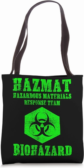 Hazardous Material Hazmat Response Team Grunge Biohazard Tote Bag