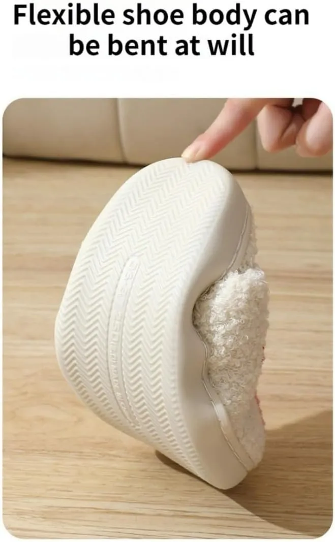 Height Increase Slippers for Women Bunny Ears Animal Rabbit Fuzzy Fluffy Boosting Anti Slip For Indoor Women Girls Pantuflas Para Mujer Cute Sides