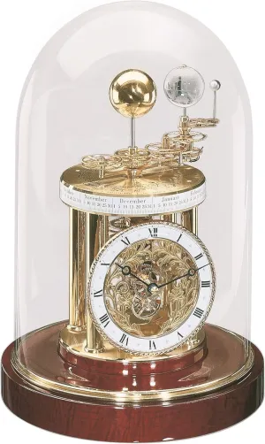 Hermle 22836072987 Astrolabium Mantel & Table Clock - Mahogany