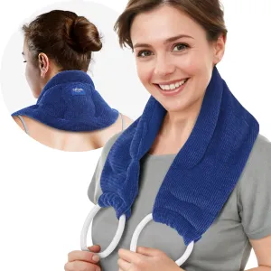 Hilph Neck Warmer Microwavable, Unscented Longer Microwave Heating Pad for Neck & Shoulder Pain Relief, Heated Wrap with Moist Heat Hot Therapy for Cervical Pain, Muscle Pain, Stress Relief