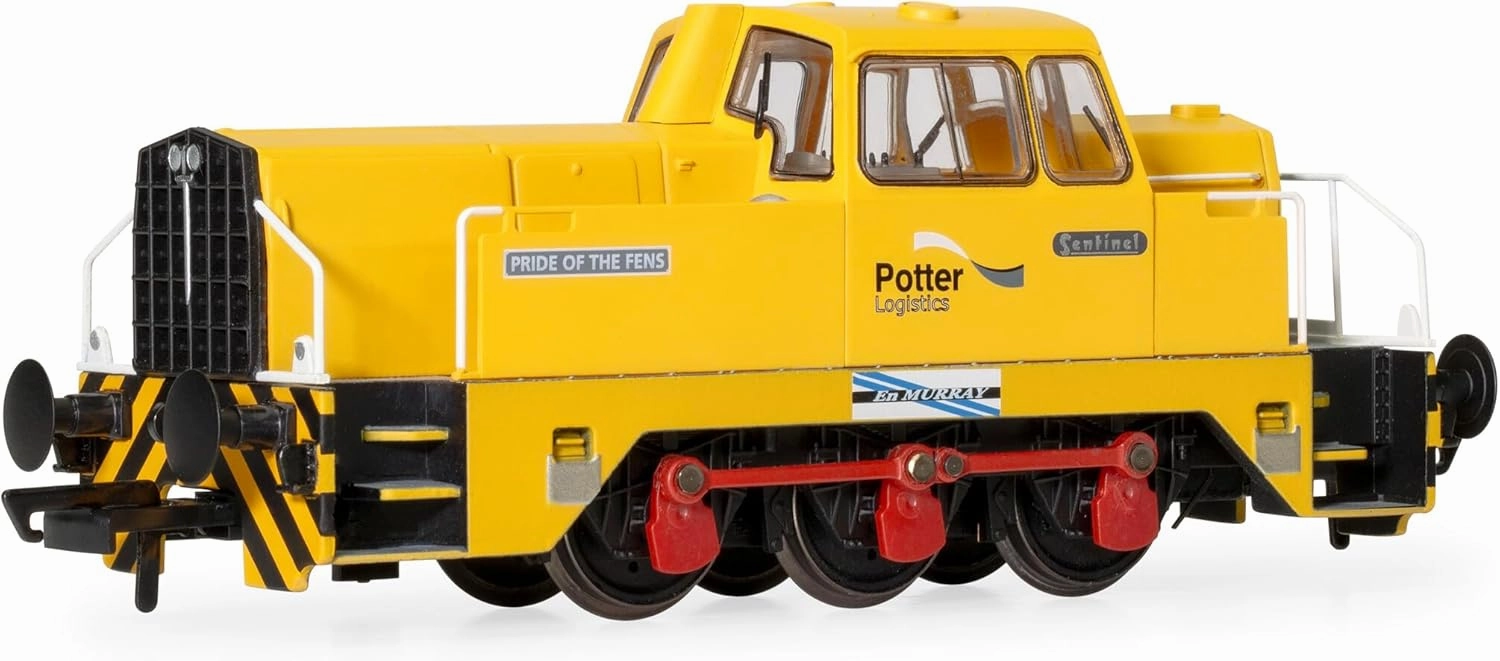 Hornby Diesel Train - R30307 Potter Logistics, Sentinel, 0-6-0, 'Pride of The Fens' - Era 11 00 Gauge Locomotives for Train Set, Engine Models for Adults - 1:76 Scale Model Gift