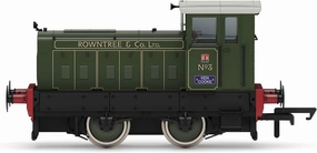 Hornby Diesel Train - R3895 Rowntree & Co., Ruston & Hornsby 88DS, 0-4-0, No. 3 - Era 6 00 Gauge Locomotives for Train Set, Engine Models for Adults - 1:76 Scale Model Gift