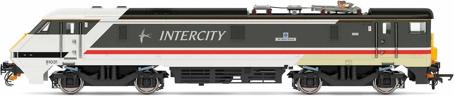 Hornby Electric Train - R30423 BR Intercity Class 91 Sir Henry Royce 91031 - Era 8 00 Gauge Locomotives for Train Set, Engine Models for Adults - 1:76 Scale Model Gift
