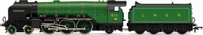 Hornby Steam Train - R3974 LNER, Thompson Class A2/3, 4-6-2, 511 'Airborne' - Era 3 00 Gauge Locomotives for Train Set, Engine Models for Adults - 1:76 Scale Model Gift