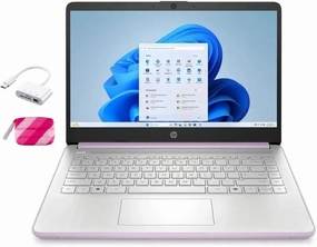 HP 2025 Student Business Laptop, Intel Processor N150(up to 3.6 GHz), 14 Inch LED Screen,16G RAM, 128GB Storange,1 Year Office 365, Windows 11 Home,Honey Lavender,w/YYY Accessories