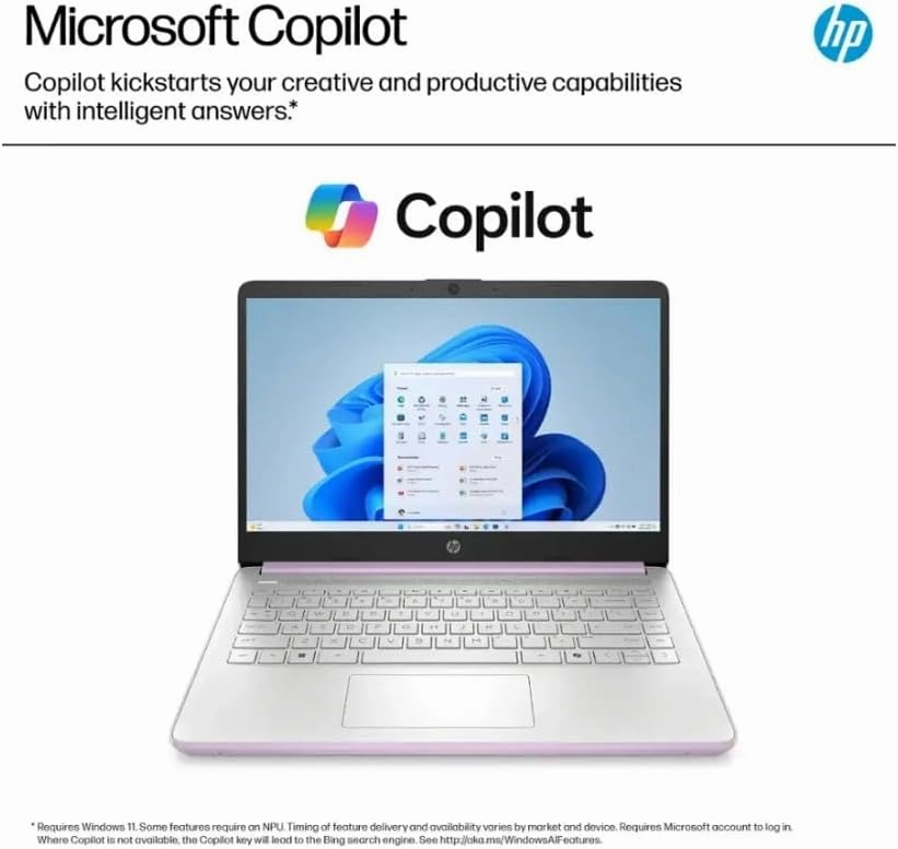 HP 2025 Student Business Laptop, Intel Processor N150(up to 3.6 GHz), 14 Inch LED Screen,16G RAM, 128GB Storange,1 Year Office 365, Windows 11 Home,Honey Lavender,w/YYY Accessories
