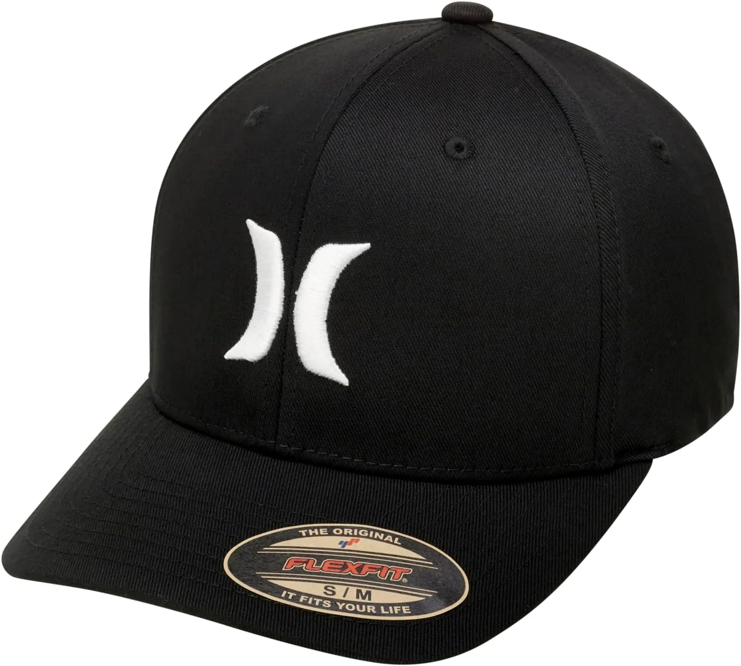 Hurley Mens Baseball Cap - Flexfit Fitted Baseball Caps for Men (Sizes: S-XL)