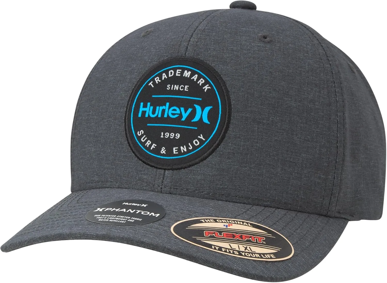 Hurley Men's Caps - Flexfit and Quick-Dry Phantom Baseball Caps for Men with Sweatband - Classic Mens Trucker Hats (S-XL)