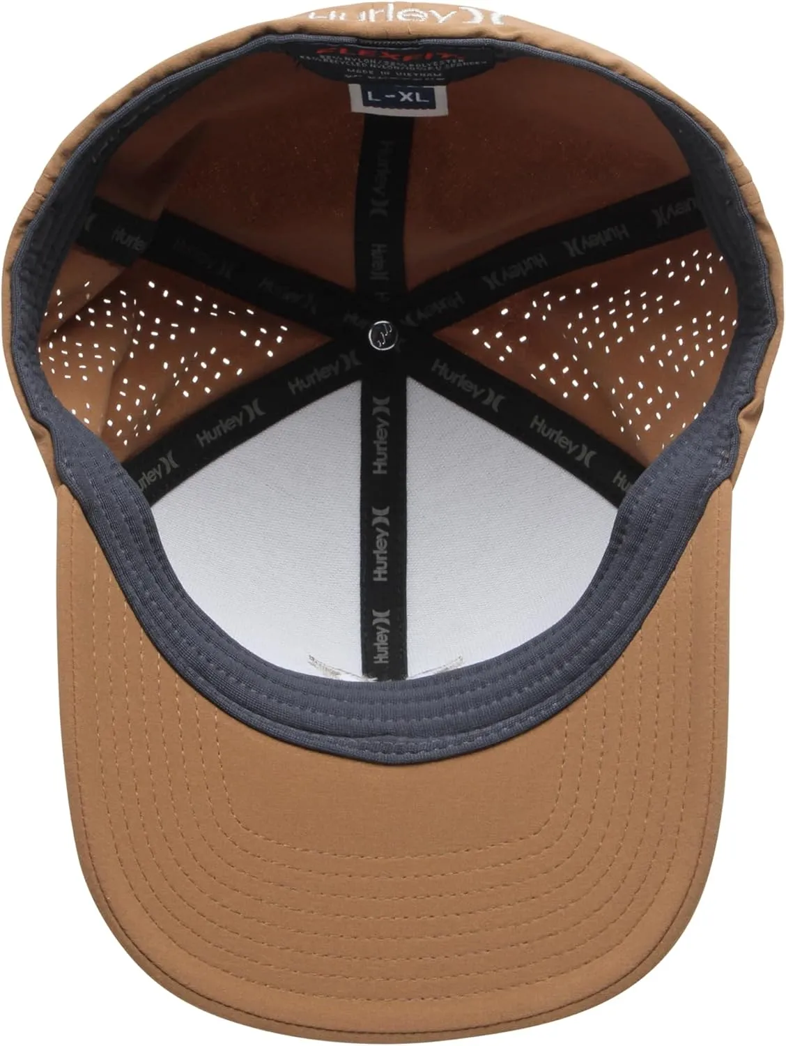 Hurley Men's Caps - Flexfit and Quick-Dry Phantom Curved Baseball Caps for Men - Classic Mens Trucker Hats (S-XL)