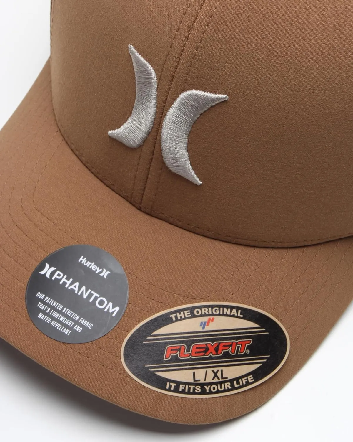 Hurley Men's Caps - Flexfit and Quick-Dry Phantom Curved Baseball Caps for Men - Classic Mens Trucker Hats (S-XL)