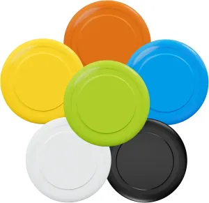 HY Mount 9 Inch Flying Disc, 6 Pack Flying Disc Toys for Adults, Plastic Discs Toys for Dogs, Outdoor Sport Beach Backyard Lawn Park Camping Game