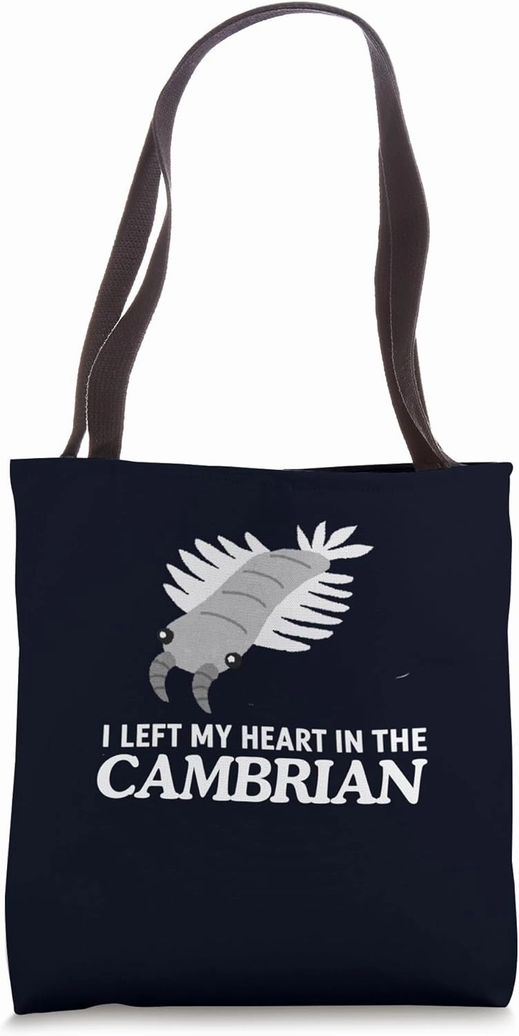 I Left My Heart in the Cambrian Funny Anomalocaris Paleo Tote Bag