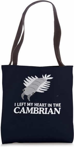 I Left My Heart in the Cambrian Funny Anomalocaris Paleo Tote Bag