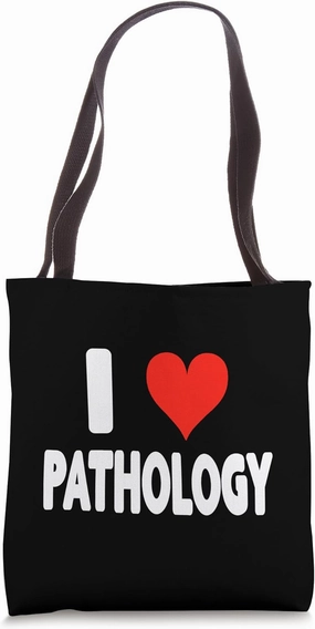 I Love Pathology - Heart - Disease Virus Sickness Science Tote Bag