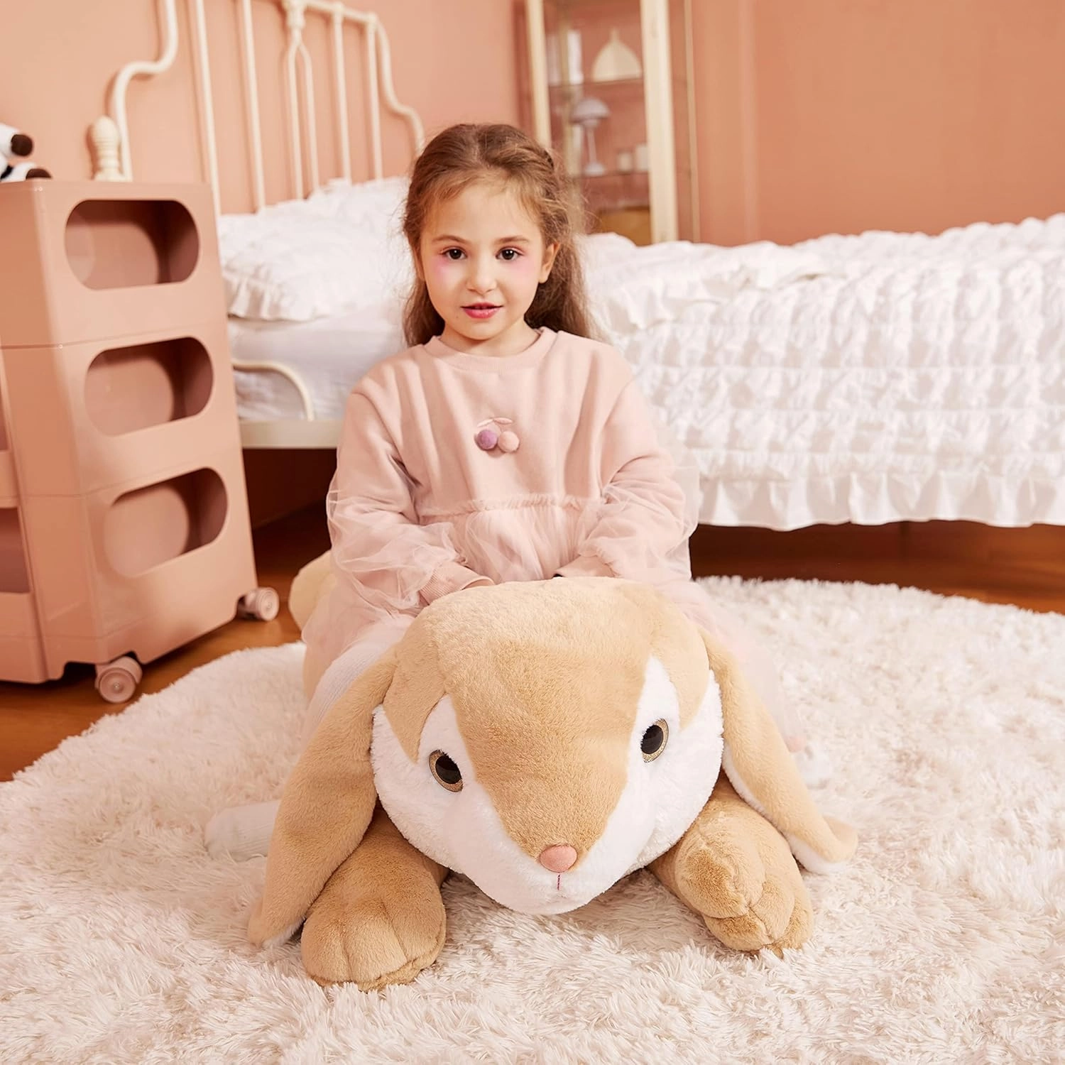 IKASA Giant Rabbit Stuffed Animal Plush Toy, 30" Large Bunny Plushy Toys for Kids Girls Boys Children