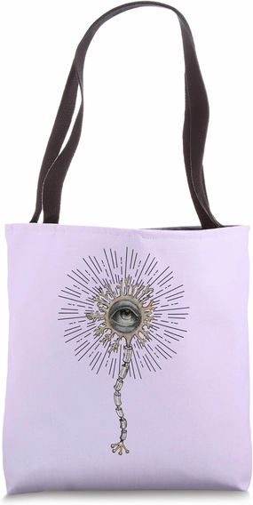 Illuminated Eye Neuron - Anatomical Science Celestial Art Tote Bag
