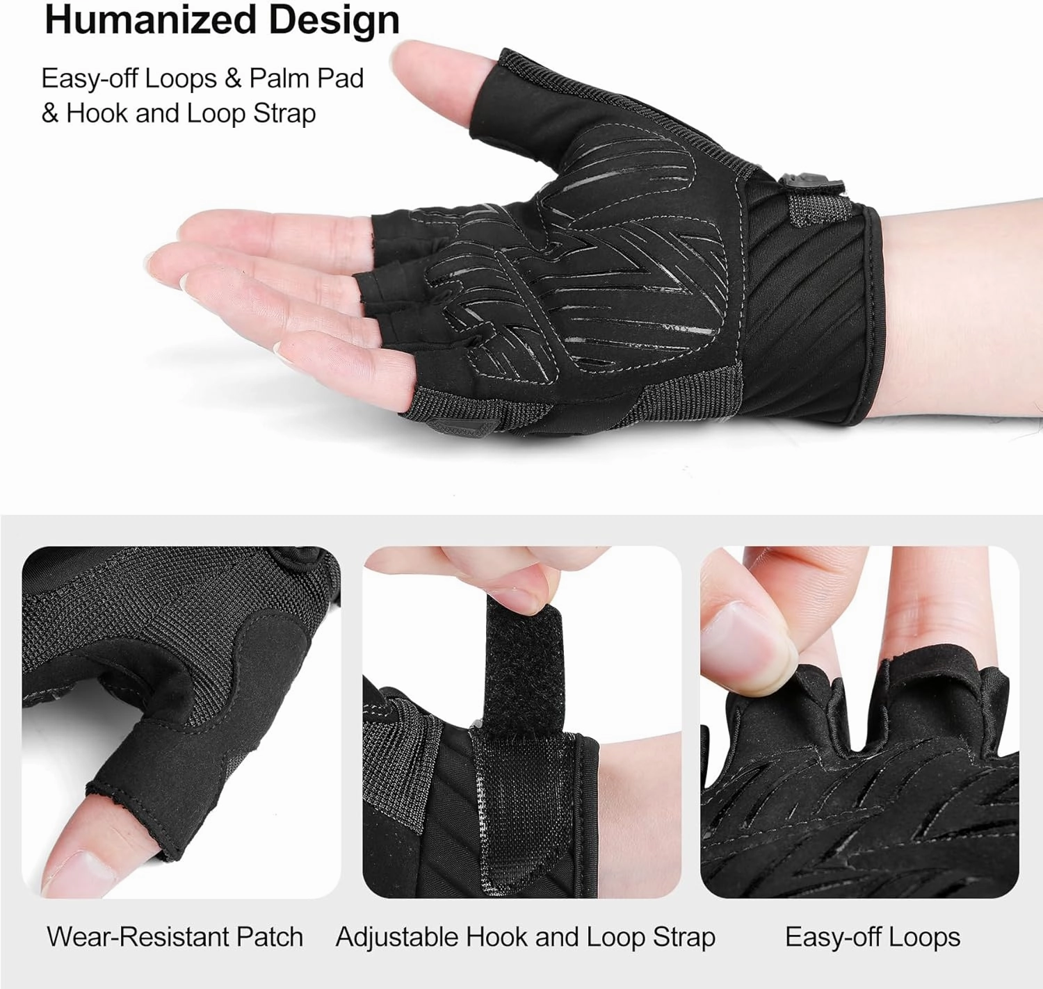 INBIKE Fingerless Cycling Gloves Breathable Protective for Road Mountain Bike MTB Riding