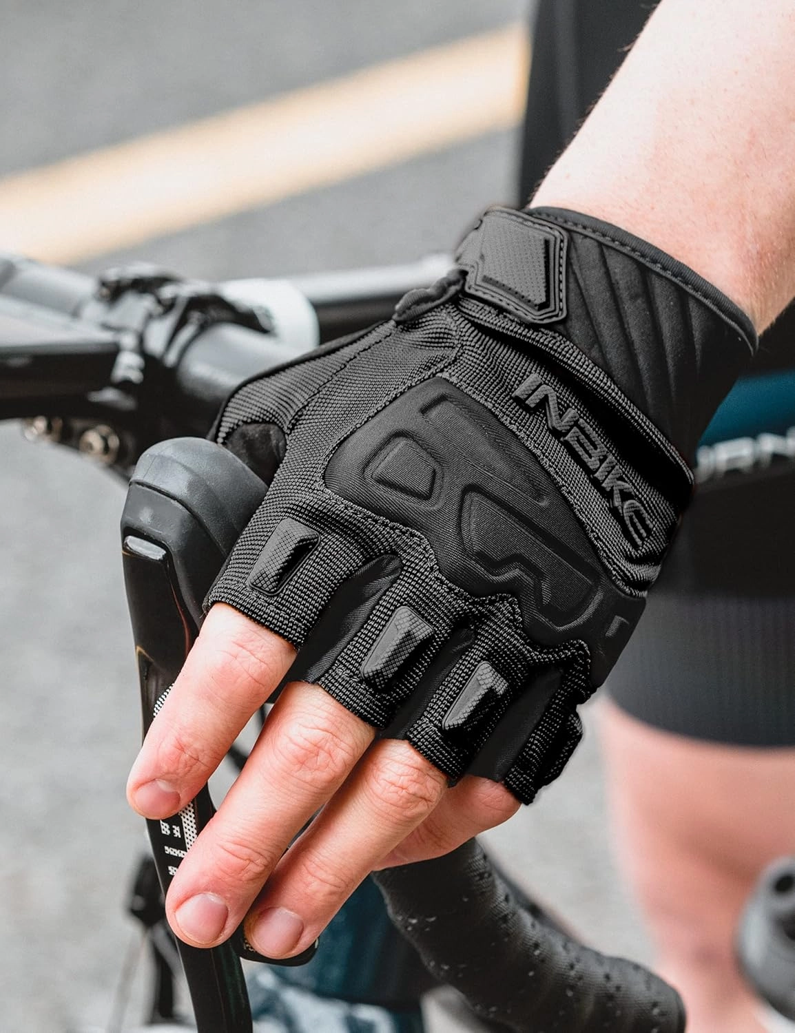 INBIKE Fingerless Cycling Gloves Breathable Protective for Road Mountain Bike MTB Riding