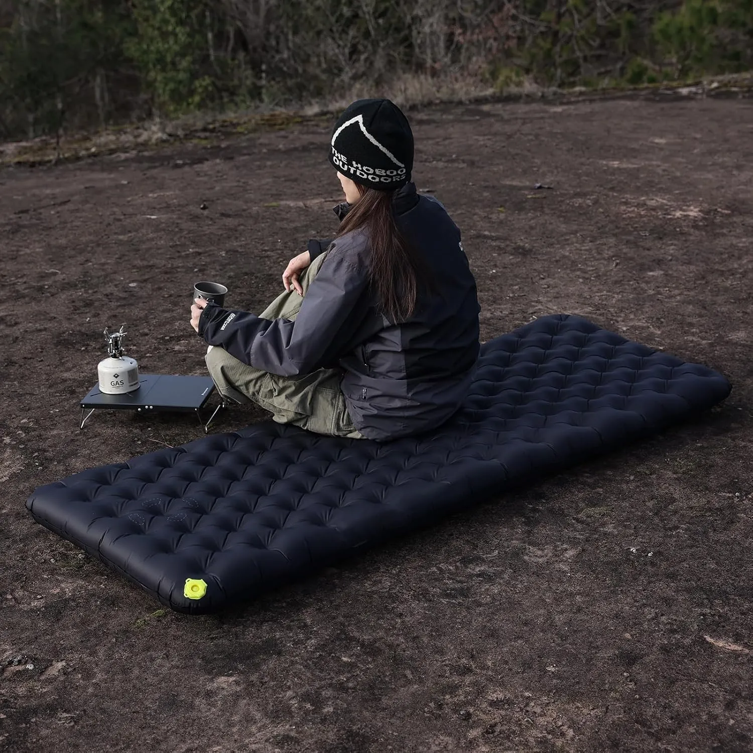 Inflatable Sleeping Pad for Camping Insulated Ultralight Compact Durable Waterproof Sleeping Mat for Outdoor Backpacking Hiking Camping Mat with Inflatable Bag R5.4