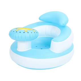 Inflatable Baby Chair for Babies 3 Months and Up, Baby Support Seat Summer Toddler Chair for Sitting Up, Built in Air Pump Baby Floor Seat