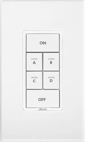 Insteon Smart On/Off 6-Button Keypad, KeypadLinc In-Wall Controller, 2487S (White) - Insteon Hub required for voice control with Alexa & Google Assistant