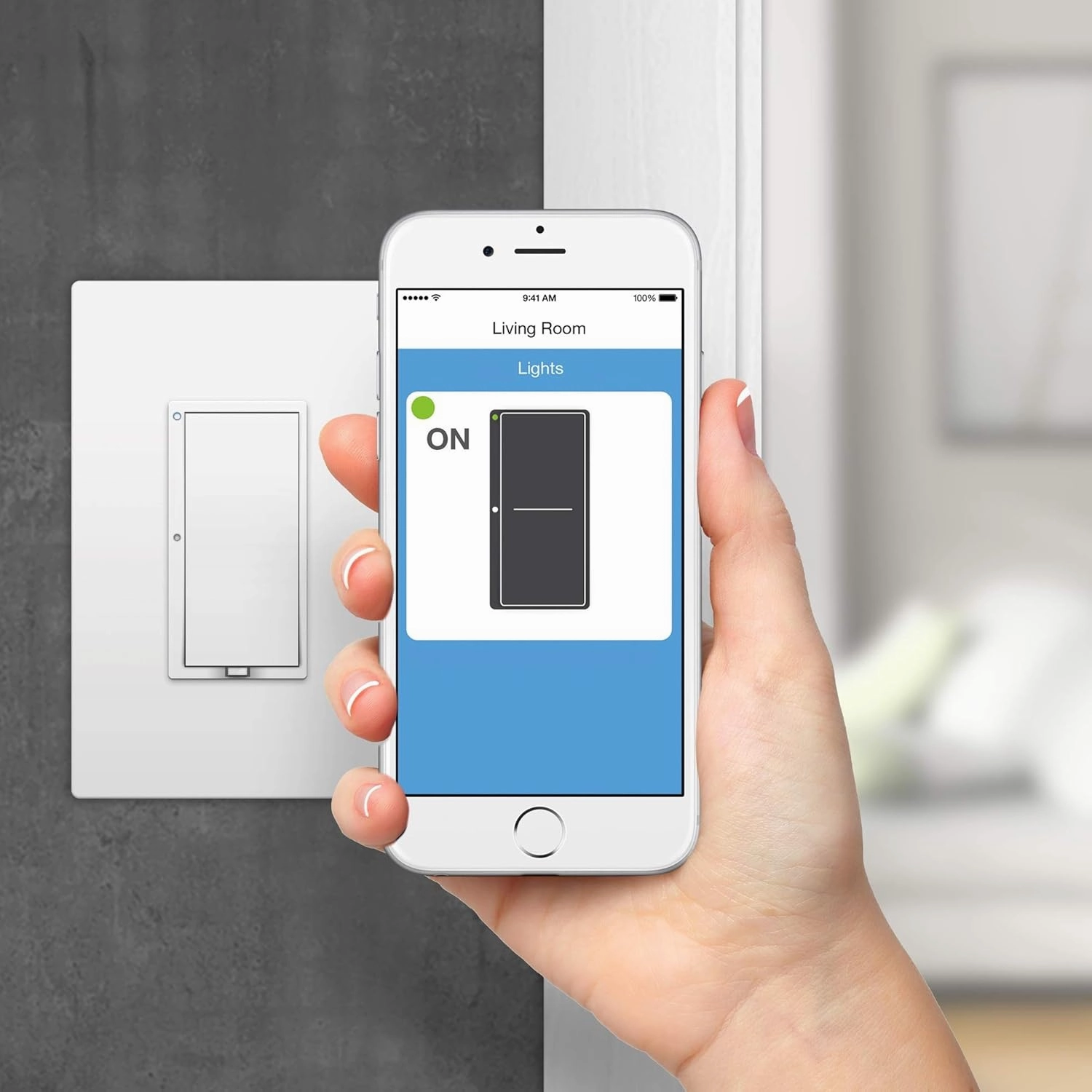 Insteon Smart On/Off Wall Switch, 1800W, 2477S (White) - Needs Neutral Wire - Requires Insteon Hub for Voice Control with Amazon Alexa and Google Assistant