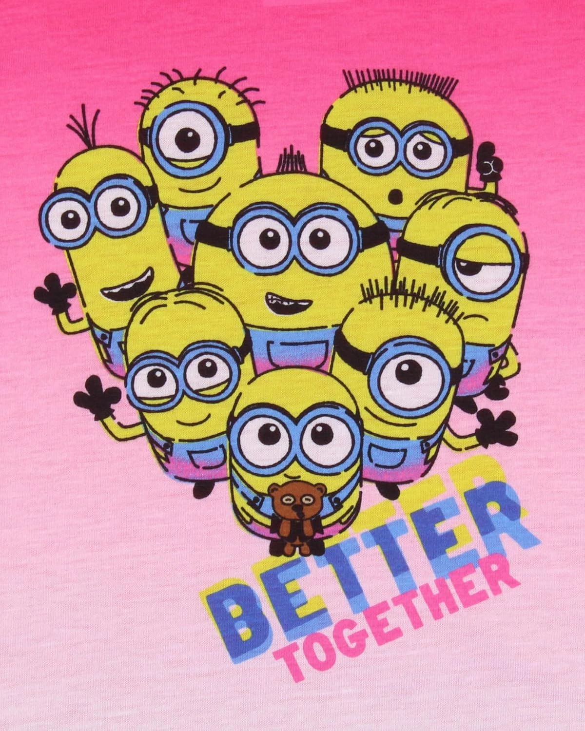 INTIMO Despicable Me Girls' Movie Minions Better Together Sleep Pajama Set Shorts
