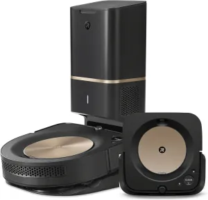 iRobot Roomba s9  (9550) Robot Vacuum & Braava Jet m6 (6112) Robot Mop Bundle - Wi-Fi Connected, Smart Mapping, Powerful Suction, Precision Jet Spray, Corners & Edges, Ideal for Multiple Rooms