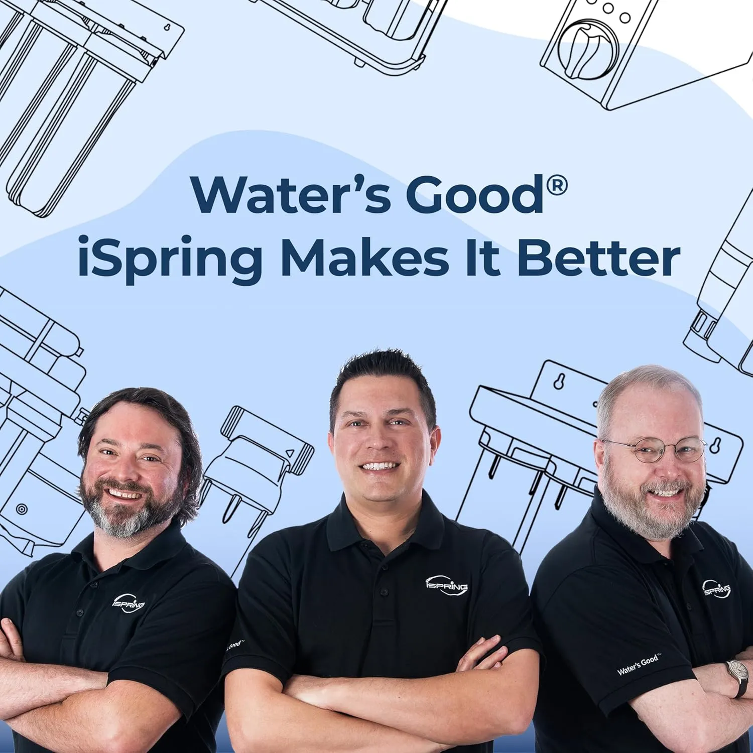 iSpring WF150K Whole House Central Water Filtration System with Set and Forget Smart Valve, Up to 10 Years