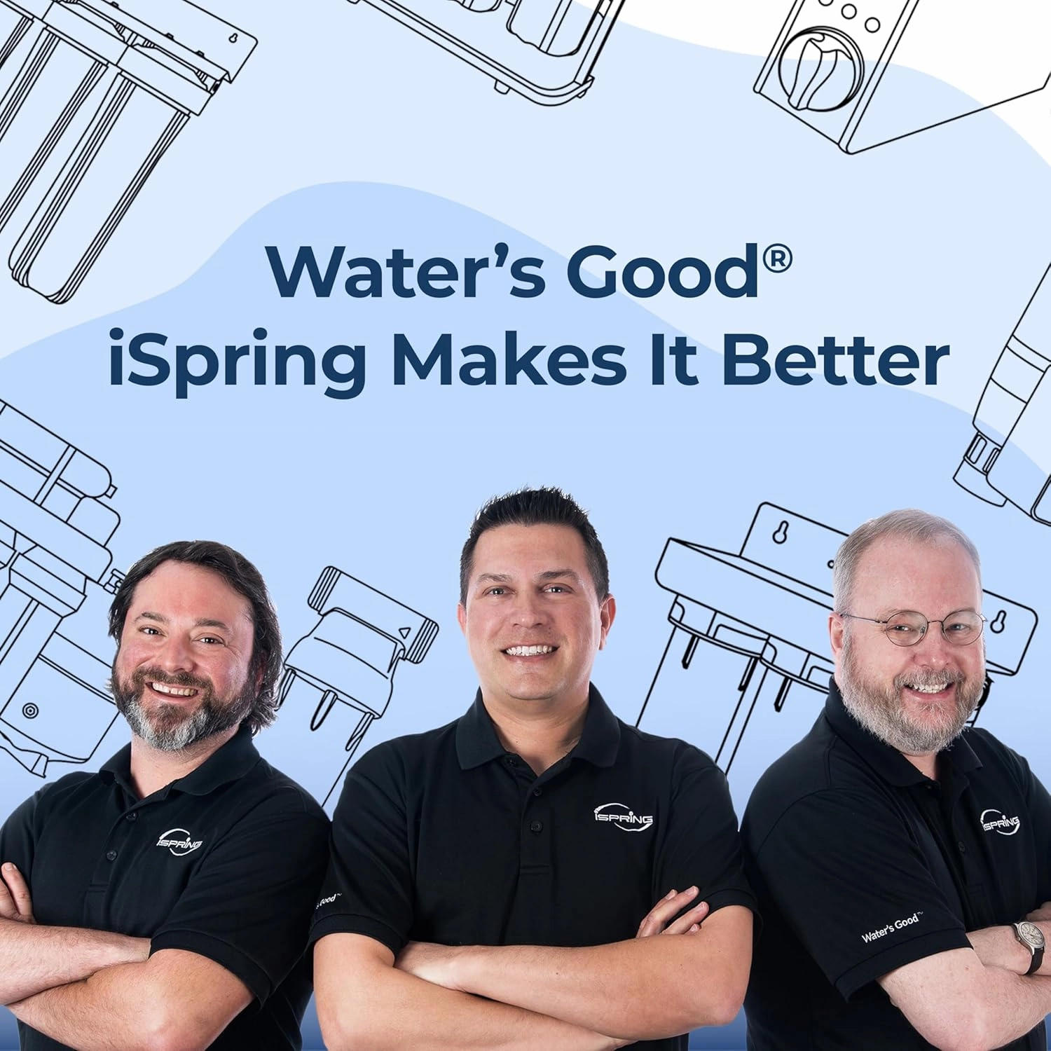 iSpring WF150K Whole House Central Water Filtration System with Set and Forget Smart Valve, Up to 10 Years