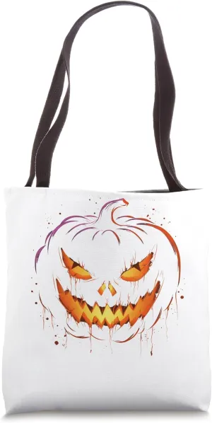 Jack O Lantern: Deep Shadows & Carved Mystique Tote Bag