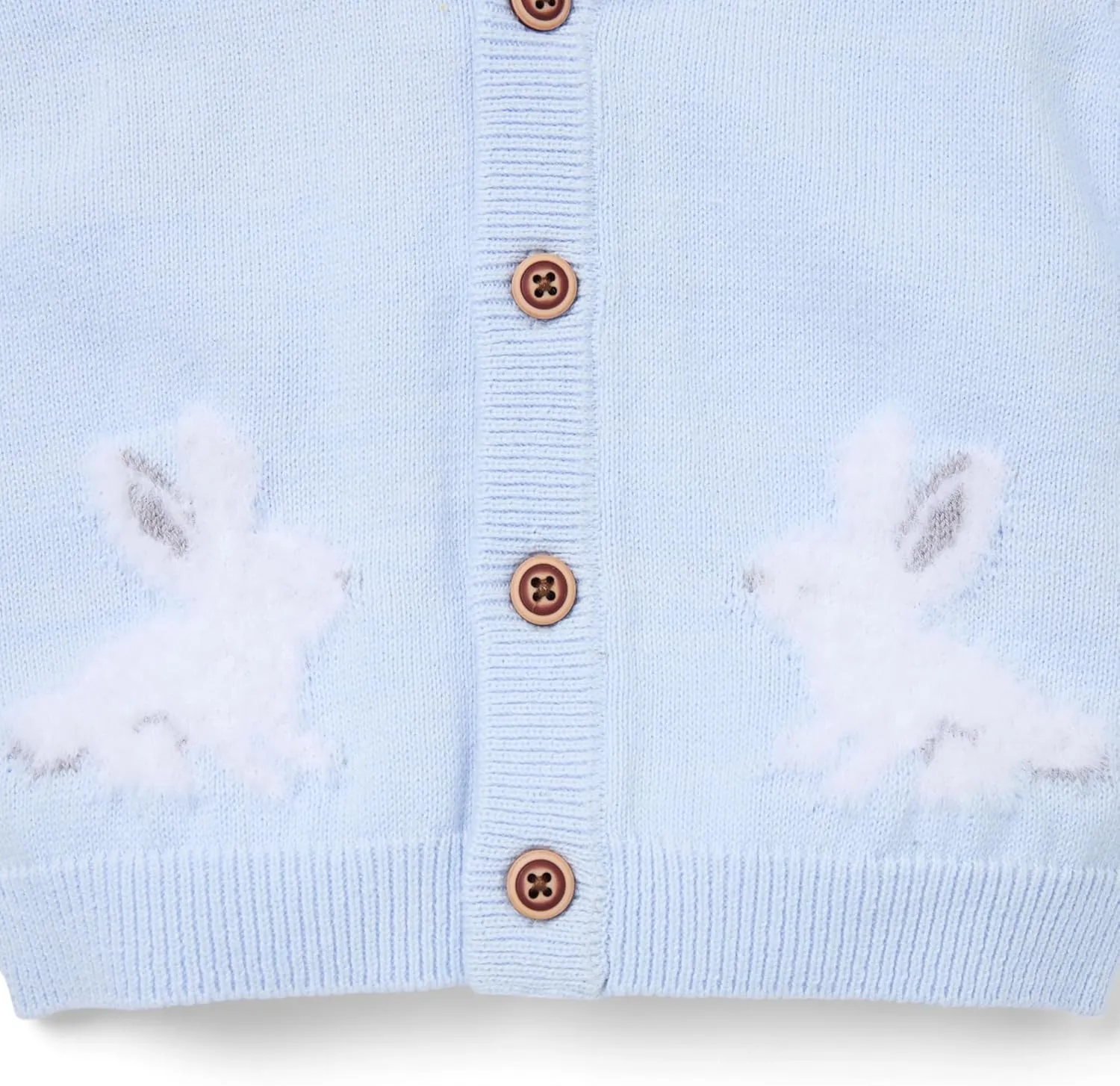 Janie and Jack Baby Boys' Bunny Shawl Collar Cardigan (Infant)