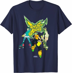 Jet Set Radio group Mew, Beat, Gum SEGA Dreamcast video game T-Shirt