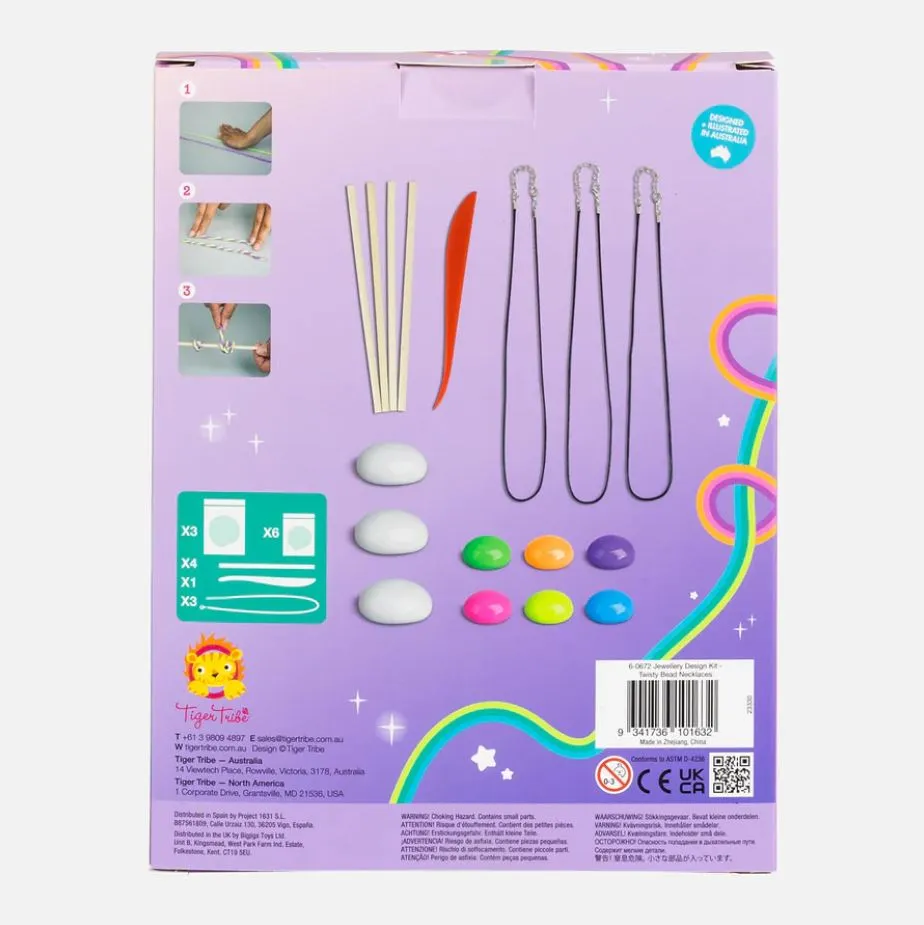 Jewellery Design Kit | Twisty Beads Necklaces