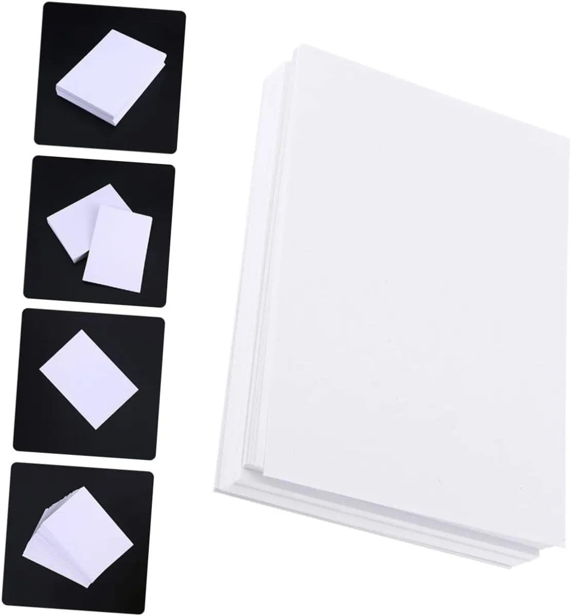 jojofuny 100pcs Watercolor Paper for Students Durable Sketching Drawing Supplies for Art Projects School Supplies Educational Crafts