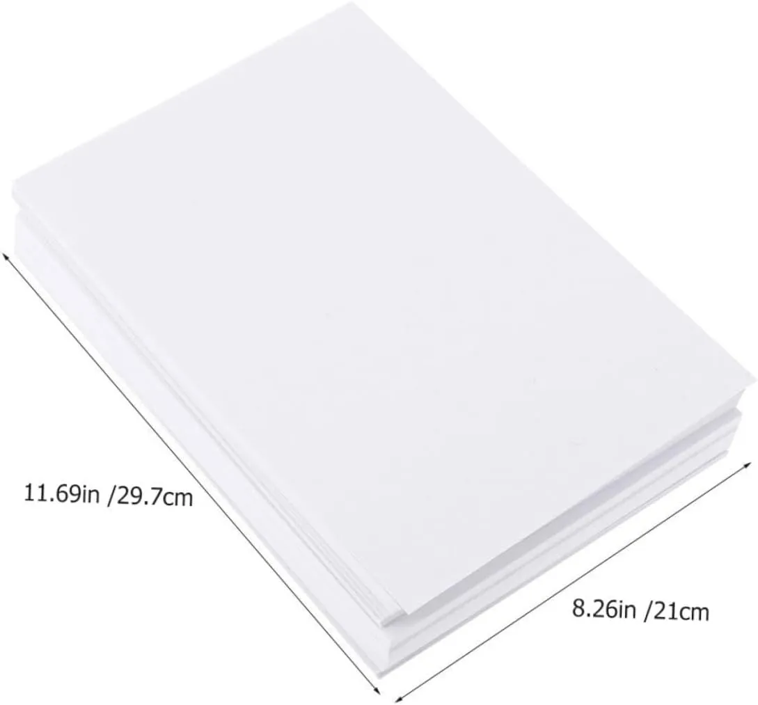 jojofuny 100pcs Watercolor Paper for Students Durable Sketching Drawing Supplies for Art Projects School Supplies Educational Crafts