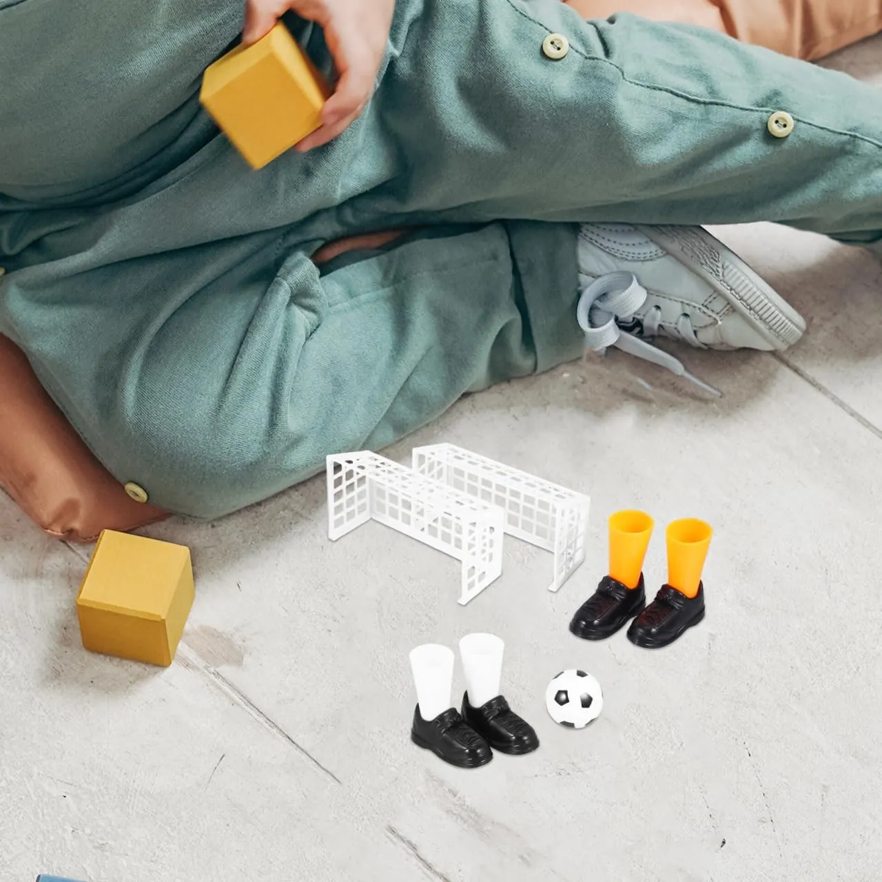 jojofuny 3 Sets Tabletop Soccer Toy Family Finger Soccer Game Table Football Winner Funny Finger Toys Plastic Tabletop Puzzle for Kids Table Football Game