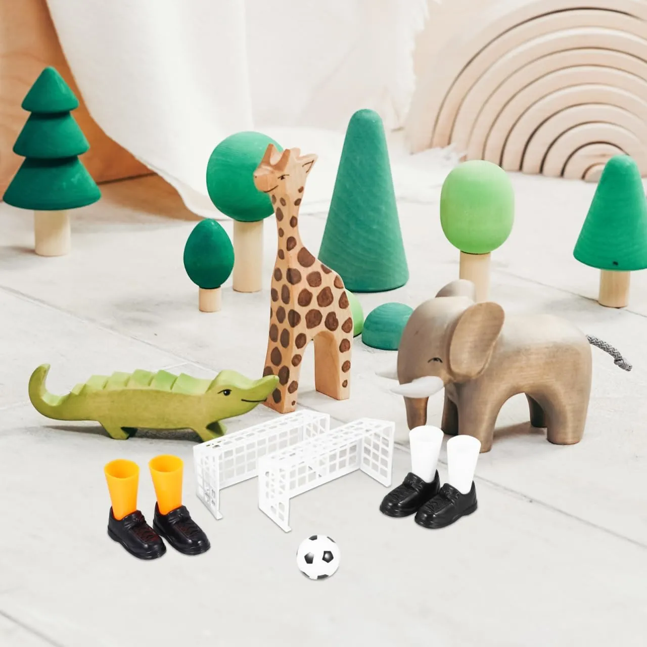 jojofuny 3 Sets Tabletop Soccer Toy Family Finger Soccer Game Table Football Winner Funny Finger Toys Plastic Tabletop Puzzle for Kids Table Football Game
