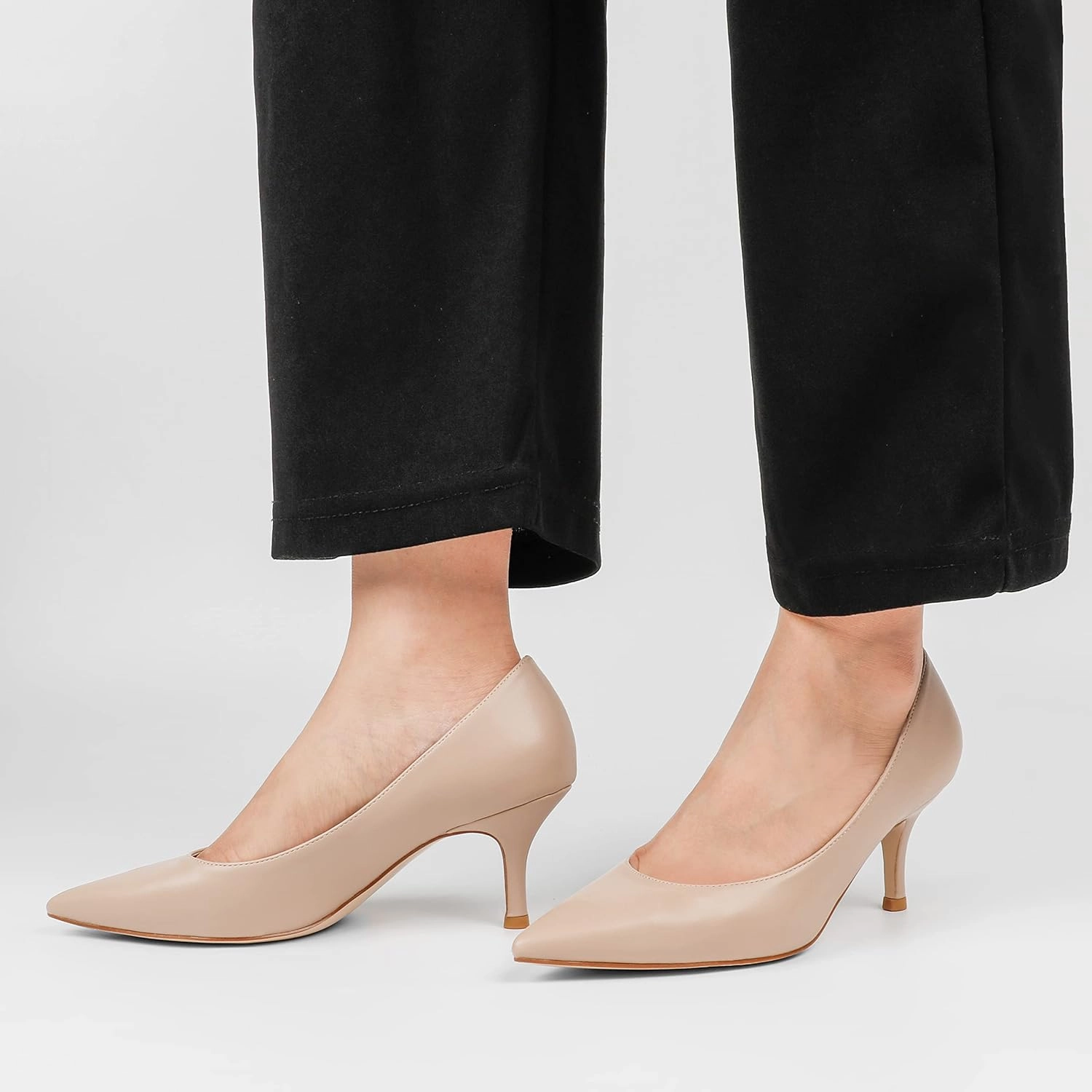 JOY IN LOVE Women's Shoes Low Heels Pointy Toe Kitten Heel Daily Pumps