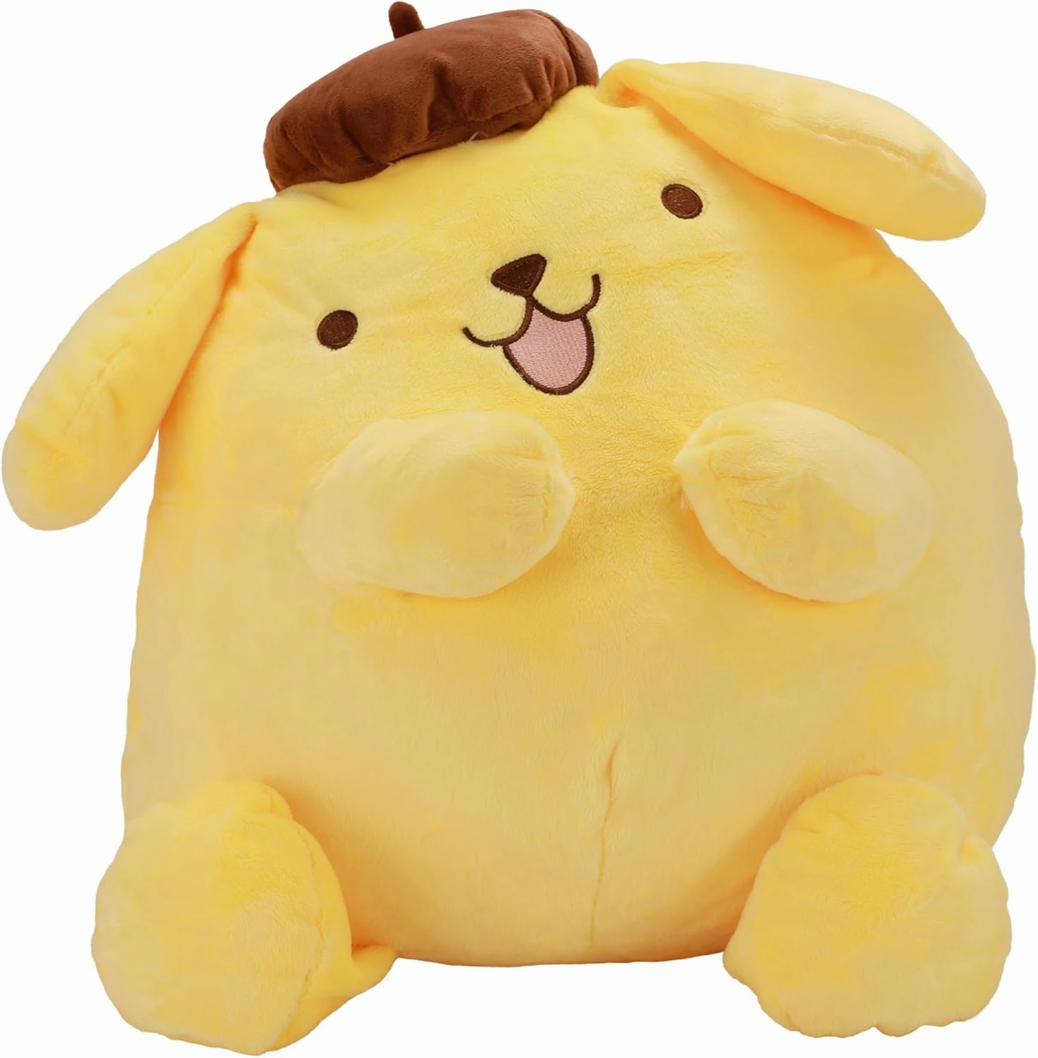 Juju Pompompurin Plush (20 in) - Cute Kawaii Plushies - Kawaii Accessories Pompompurin Stuff - Pom Pom Purin (Fun)