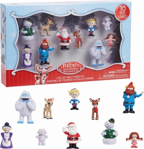 Just Play Rudolph The Red-Nosed Reindeer® Figure Set, 10-Piece Figure Set, Kids Toys for Ages 3 Up