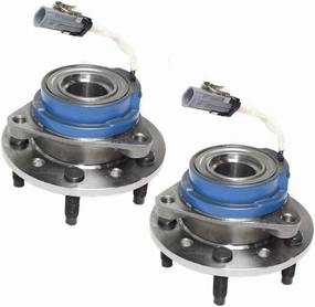 KarParts360 For Chevy Classic 2004 2005 Wheel Hubs Front, Driver And Passenger Side | Pair | 5 Lugs | Ball | With Bearing | With Sensor | Wheel Studs | Replacement For 12429202, 88957259