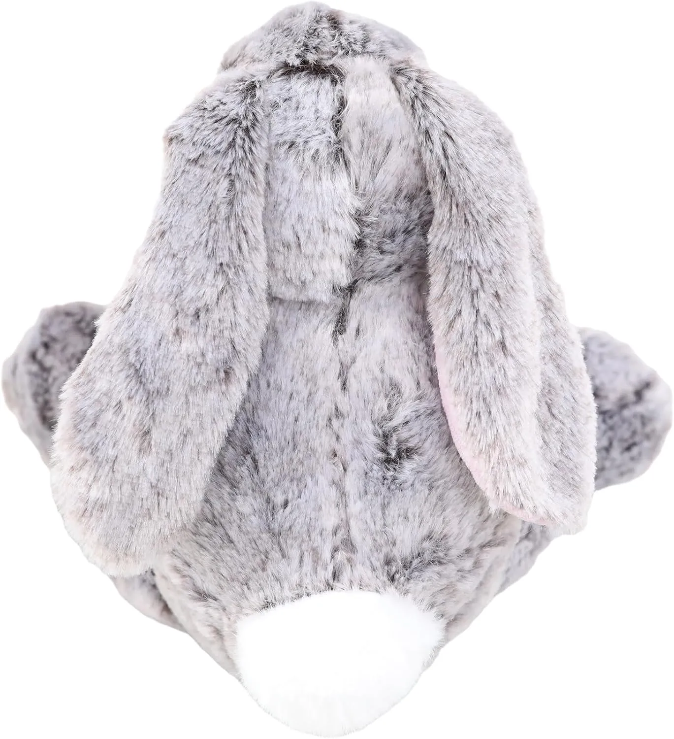 Kawaii Stuffed Fluffy Rabbit Animal Sitting Bunny Plush Toy Big Feet Rabbit Plushies Gray Fuzzy Bunny Doll Gift for Kids or Lover 12 Inch