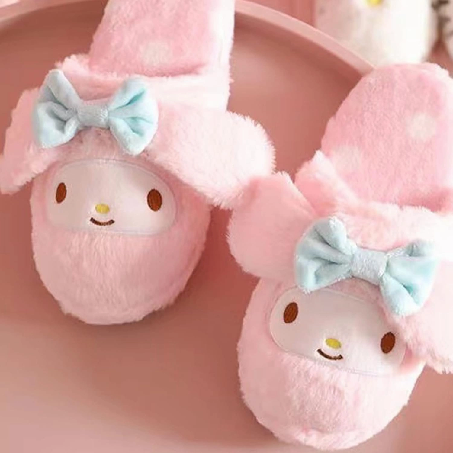 Kawaii Slippers, One Size Fits Most Winter Warm Indoor Bedroom Shoes Women Girls