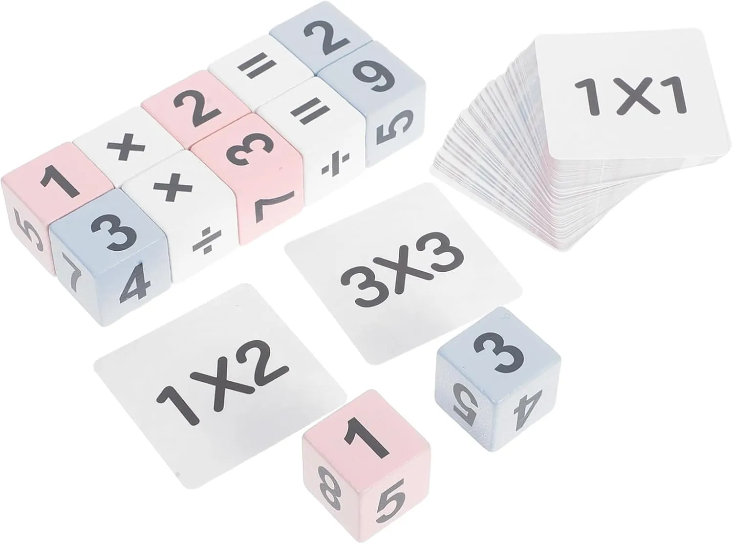 KESYOO 1 Set Algorithm Building Blocks Homeschool Supplies Arithmetic Electronic Division Flash Cards Multiplication Board Game Math Board Games Intelligence Wood