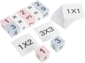 KESYOO 1 Set Algorithm Building Blocks Homeschool Supplies Arithmetic Electronic Division Flash Cards Multiplication Board Game Math Board Games Intelligence Wood