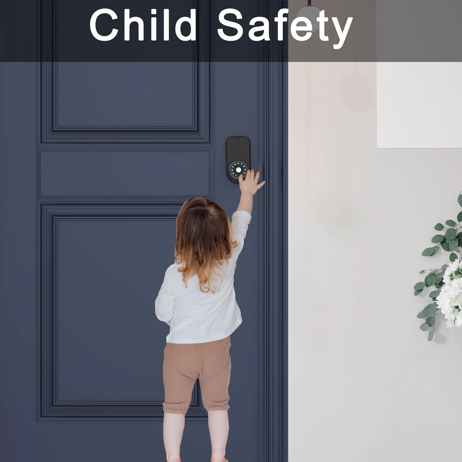 Keypad Door Knob with Key,Keyless Entry Door Lock, Code Locks Door Knob, Auto Lock,50 User Code,Easy to Install,for Home,Office,Bedroom,Garage,No Deadbolt