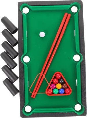 KICHOUSE Mini Pool Table and Girls Adults Interactive Billiards Toy Desktop Mini Billiard Set for Indoor Fun