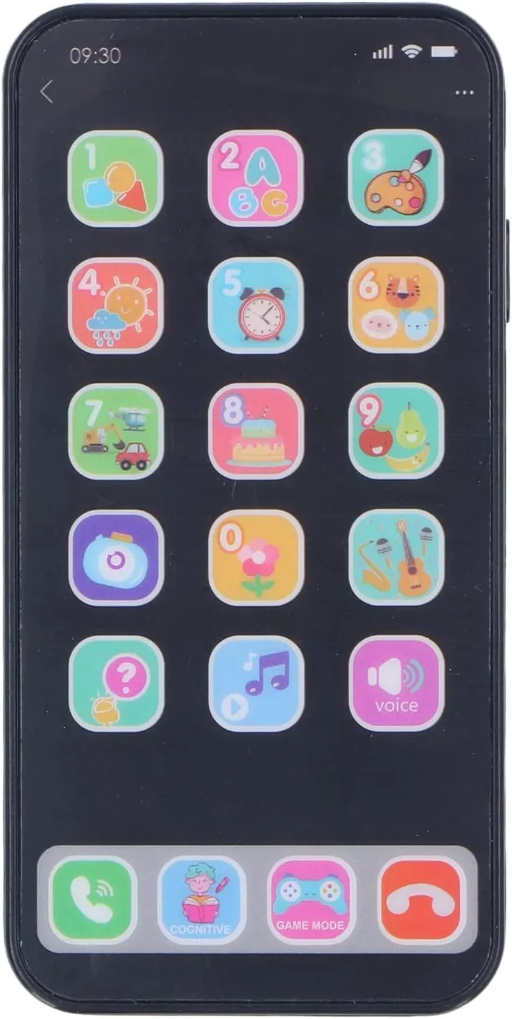 Kids Phone Toy,Music Light Function Cell Phone Toy,Educational Learning Phone Toy Bed Blankets Learning Systems for Over 3 Years Old Blankets & Swaddling